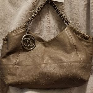 Chanel Coco Cabas Leather Shoulder Bag